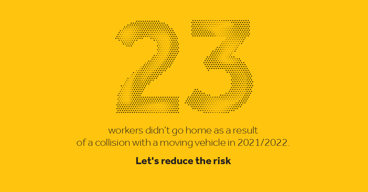 The latest figures for workplace fatalities caused by moving vehicles